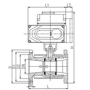 BQ941F電動(dòng)夾套保溫法蘭球閥(圖1)